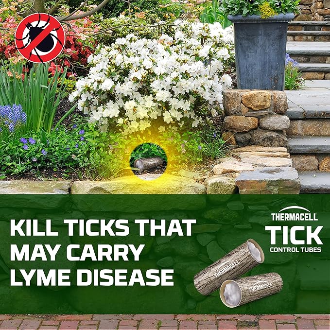 Thermacell Tick Control Tubes for Yards; Protects 1/4 Acre from Ticks; No Spray, No Granules, No Mess; Environmentally Friendly Alternative to Spray & Repellent