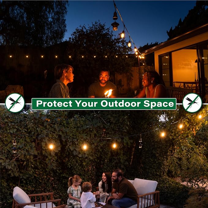 TIKI BiteFighter Plug & Repel Mosquito Repellent Pod, 48 Hour 2-Pack for String Lights