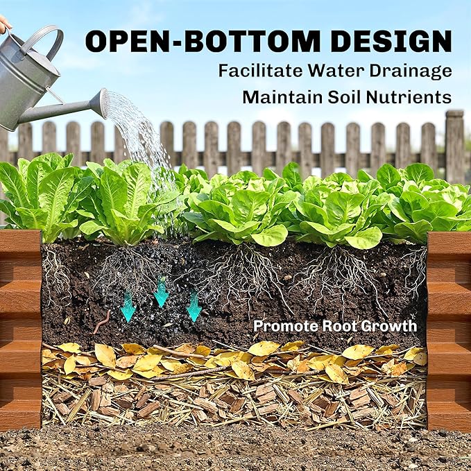 Outsunny Galvanized Raised Garden Bed, 4' x 2' x 1' Metal Planter Box, for Growing Vegetables, Flowers, Herbs, Succulents, Brown