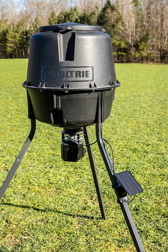 Moultrie 6 Volt Solar Panel for Deer Feeders - Designed for Moultrie Pro Hunter 3 Series Feeders - Tab Top Battery Connections - 6 Volt - 2.5 Watts