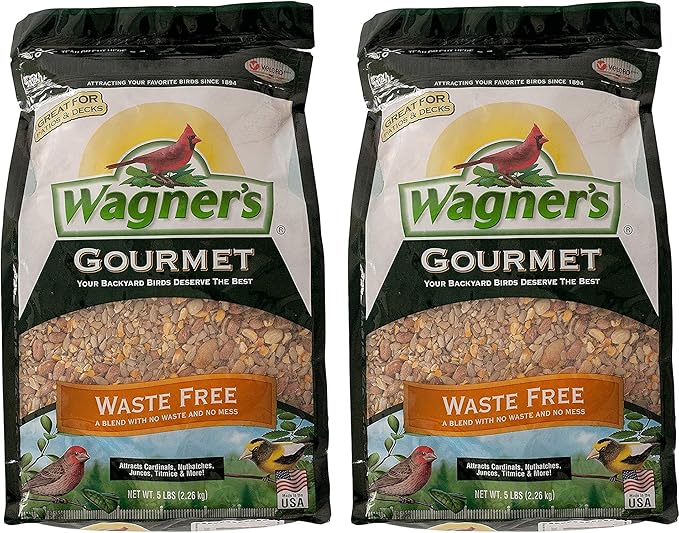 Wagner's 22056 Gourmet Waste Free Wild Bird Food, 5-Pound Bag, 2-Pack