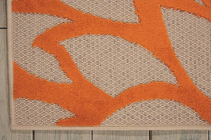 Nourison Home Aloha Indoor/Outdoor Multicolor 9'6" x 13' Area Rug, Tropical, Botanical, Easy Clean, Non Shedding, Bed Room, Living Room, Dining Room, Deck, Backyard, Patio (9x13)