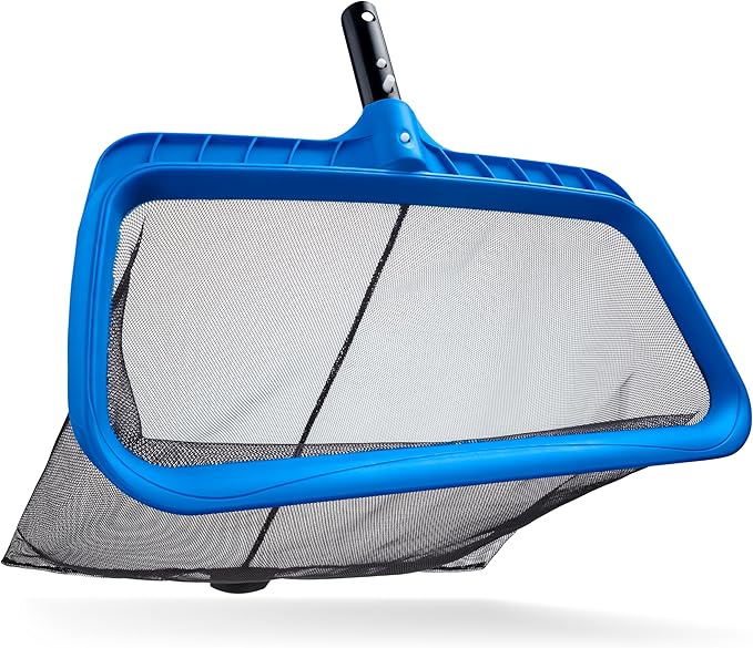 Pool Skimmer Net for Leaves - Leaf Rake for Pool Cleaning // Swimming Pool Leaf Net - Heavy Duty, Reinforced Frame, Large Capacity Pool Rake // The Ultimate Pool Rake for Inground & Above Ground Pools