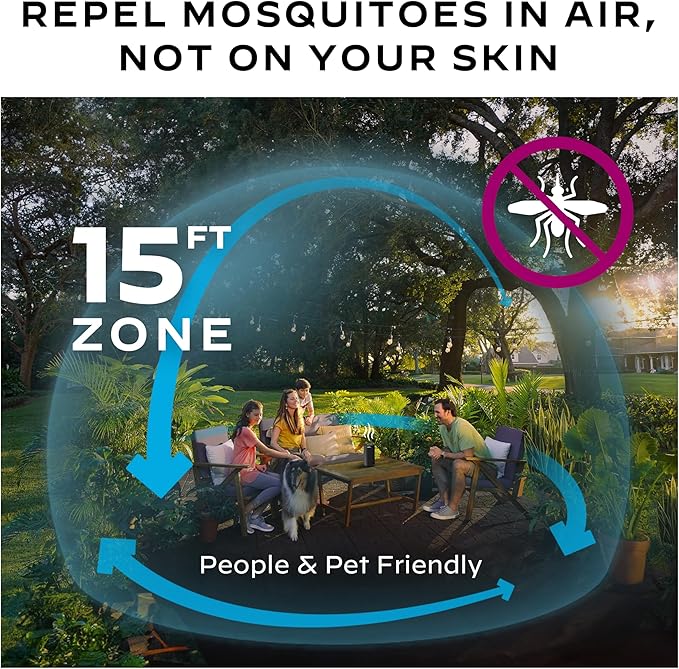 Thermacell Fuel-ZoneGuard Mosquito Repellent Refill; 15-Foot Zone of Scientifically Proven Outdoor Protection; Fuel-Powered; Patio Shield; 12-Hr Refill; Bug Spray Alternative; Scent Free; DEET-Free