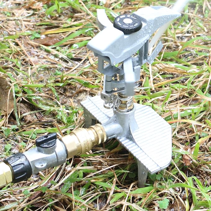 STYDDI 3/4-inch Full Flow Super Heavy Duty Hose Quick Connect Fittings, Lead-free Brass Full Port Garden Hose Quick Connector Coupler, 3/4” GHT High-Volume Hose Quick Release Adapter Set, 2 Set