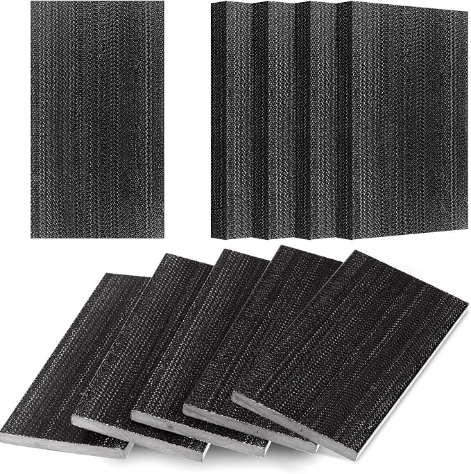 Tondiamo 10 Pcs Patio Chair Spring Plates Black Swivel Rocker Fiberglass Spring Plates Replacement Parts for Universal Outdoor Patio Furniture, 5 x 2. 5 x 0. 25 Inch(Black,10 Pieces)