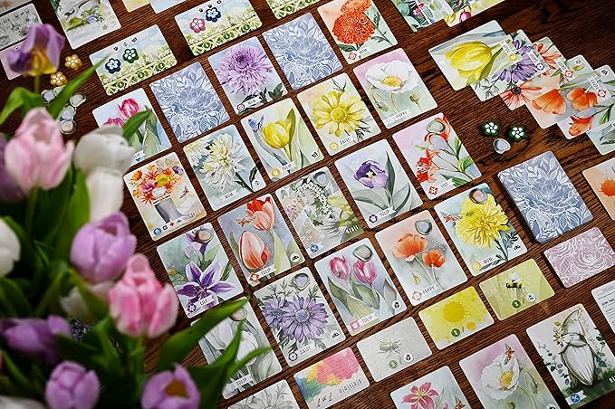 Floriferous Card Game - A Relaxing Garden Game of Arranging Flowers by Pencil First Games for 1-4 Players