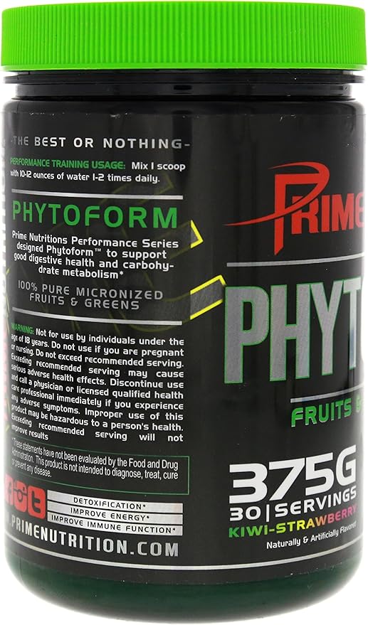 Phytoform | Fruits & Greens | Prime Nutrition | 375g | 30 Servings (Kiwi-Strawberry)