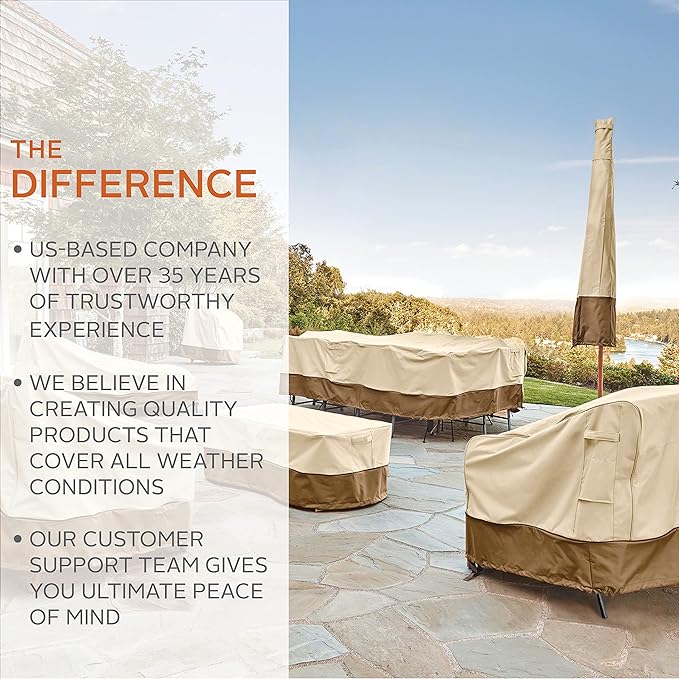 Classic Accessories Veranda Water-Resistant 75 Inch Patio Bench Cover, Patio Furniture Covers