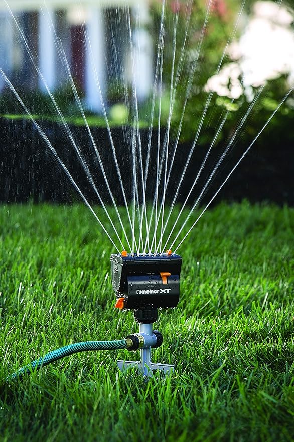 Mini Oscillator on Step Spike & 65131AMZ Mini Oscillator Sprinkler Bundle, Black, Yellow