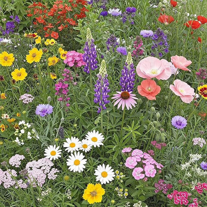 Ferry-Morse Wildflower Seeds - Northeast Mix, Non-GMO, Full Sun - 1 lb
