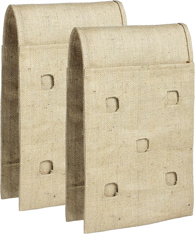 Hang & Grow Burlap Saddle Bag Planter for Outdoor Plants Vertical Flower Bag for Easy Outside Garden Decoration Reusable Saddle Hanging Bag for, Strawberry, Vegetables and Herbs, 2 Bags with 10 Holes
