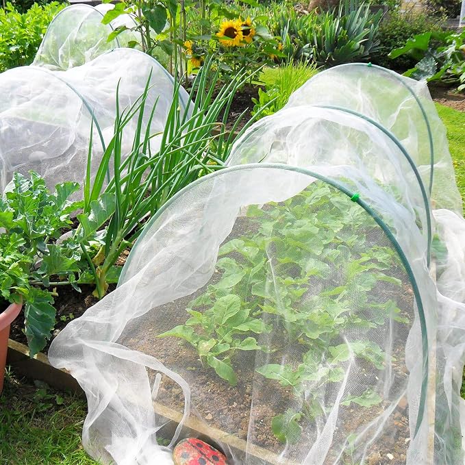 GonLei Garden Netting 8 X 24 FT Ultra Fine Netting for Garden Protection,Garden Netting for Raised Beds,Mosquito Net for Blueberry Shrubs Vegetables Fruits Flowers Crops Pest Barrier