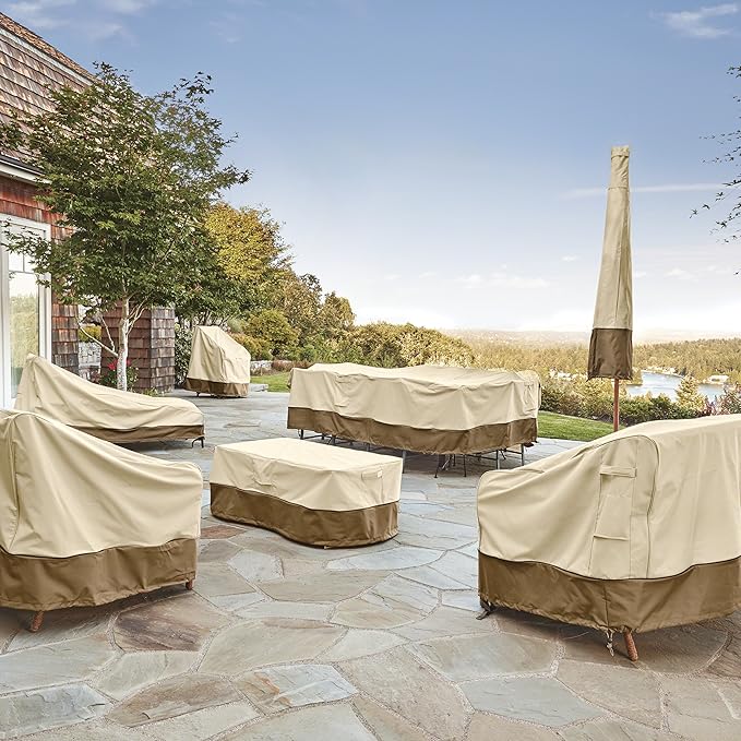 Classic Accessories Veranda Water-Resistant 75 Inch Patio Bench Cover, Patio Furniture Covers