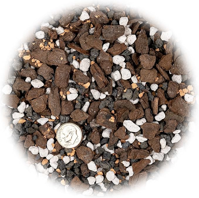 Premium Bonsai Soil All Purpose Fast Draining Mix - 20 Quart - Pumice, Lava, Calcined Clay and Pine Bark Potting Pre Mixed Bonsai Plant Soil Mixture by GARDENERA - Made in USA - (4 Bags of 5QT)