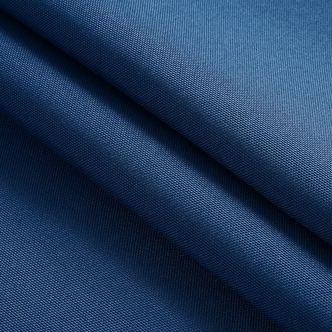 Thickened Waterproof Canvas Fabric by The Yard, 1200D 58" W Outdoor Upholstery Material Heavy Duty Fabric Water Resistant Sewing Material for Chair Patio Cushion Purse Bag, 1 Yard Ocean Blue