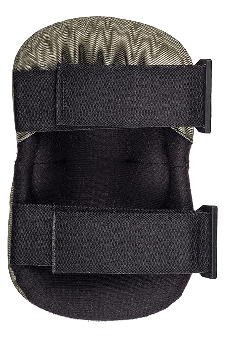 ALTA 53013.09 AltaFLEX Elbow Protector Pad, Olive Green Cordura Nylon Fabric, AltaLOK Fastening, Flexible Cap, Round, Olive Green