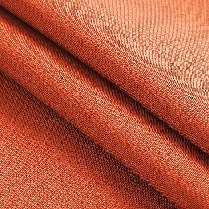Thickened Waterproof Canvas Fabric by The Yard, 1200D 58" W Outdoor Upholstery Material Heavy Duty Fabric Water Resistant Sewing Material for Chair Patio Cushion Purse Bag, 5 Yard Orange