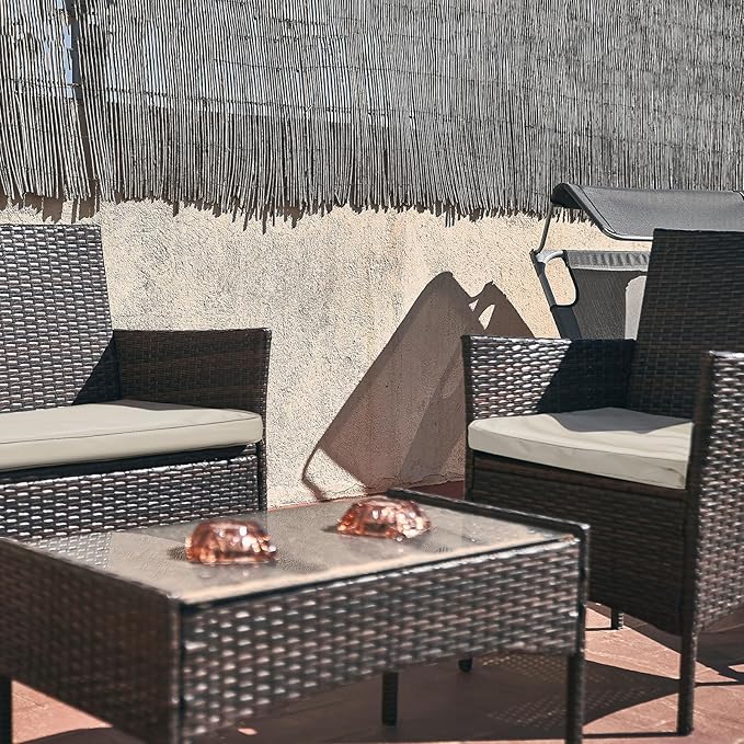 Lounsweer 3 Pcs Outdoor Cushion Covers Patio Cushion Replacement Covers 2 Covers 18 x 18 x 2 and 1 Cover 42 x 18 x 3 for Patio Furniture Outdoor Washable Water Resistant for Couch Sofa (Light Gray)