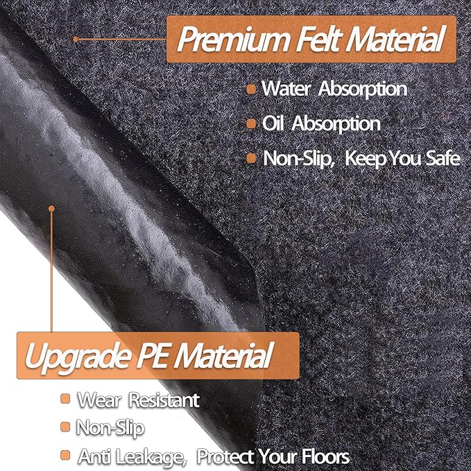 6 x 4 FT Outdoor Storage Shed Mat, Waterproof Storage Shed Flooring Mat, Anti-Slip Patio Furniture Floor Scratch Prevention Mat, Dustproof Outdoor Carport Mat (6 x 4 FT)