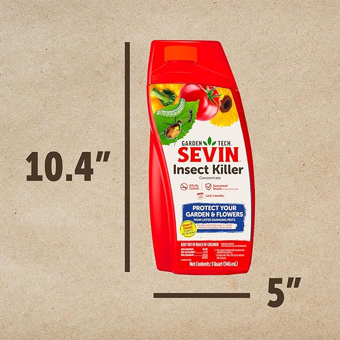 Sevin 100547213 Insect Killer Concentrate 32 oz, White Label