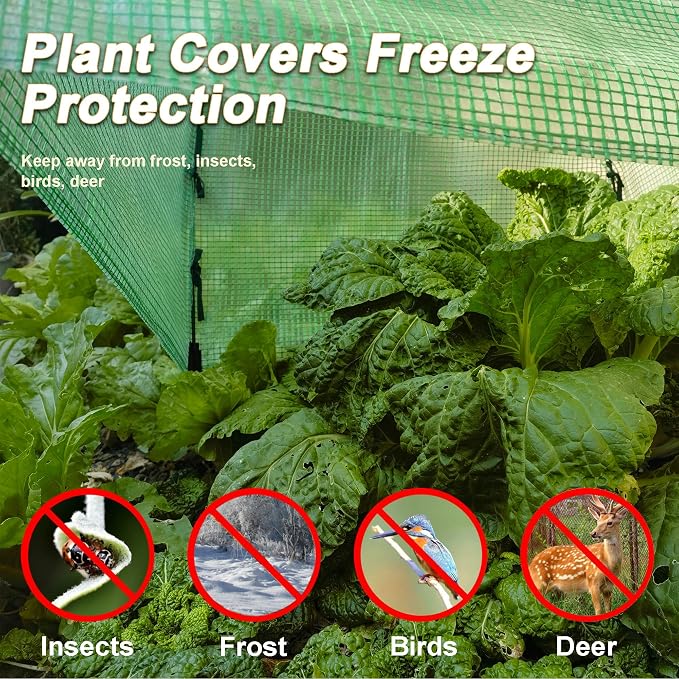 36″*36″*35.5″ Mini Greenhouse Winter Plant Warm Covers - Raised Bed Cover for Seed Starting, Warm Tent Freeze Protection Humidity Domes for Gardening & Winter Shelter and Protecting Plants 2pcs