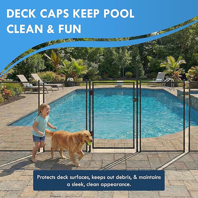 Pool Fence Caps – Tan 25 Pack of 1-Inch Pool Fence Hole Caps – Fits Deck Sleeve Holes for Removable Safety Systems – Durable Plug Covers for Pool Barrier Installations – Compatible with Most Systems