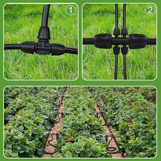 1/2 Inch Drip Irrigation Tubing-98.4Ft/30M Main Tubing Hose for Garden Irrigation System Kit, Plant Watering Irrigation Line Tubing