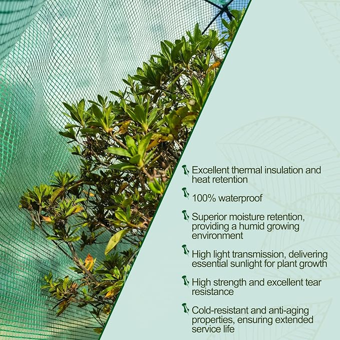 50″*50″*40″ Winter Plant Warm Covers - Raised Bed Cover, Garden Row Accelerator, Warm Tent Freeze Protection Humidity Domes for Germination, Seedling Propagation Protecting Plants from Animals 2PCS