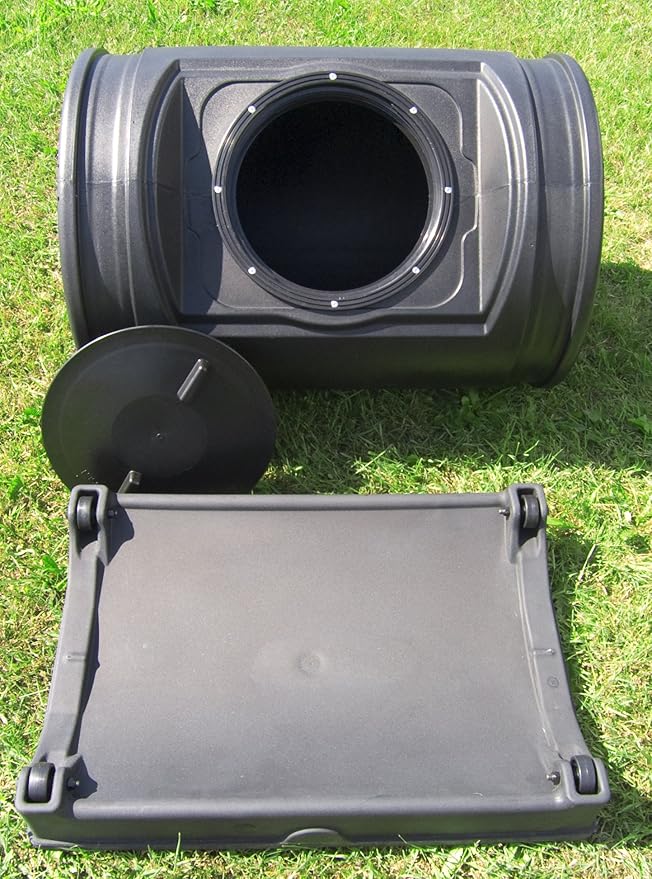 Good Ideas EZCJR-BLK 7-Cubic-Foot Compost Wizard Jr., Black