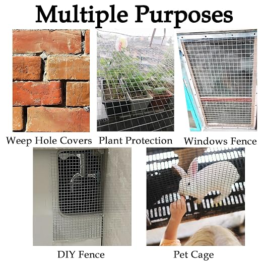 Hardware Cloth 1/4 inch 16inx10ft Galvanized After Welding 23 Gauge,Wire Cloth Wire Mesh Roll Chicken Wire Fence Mesh Roll for Chicken Pen/Coop Fences, Garden Fences,Screen Mesh,Poultry Netting Cage