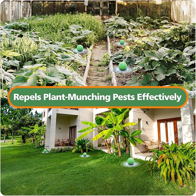 Rabbit Repellent Outdoor,20 Pack Natural Peppermint Oil Rabbit Repellent Pet Safe,Powerful Rabbit Deterrent,Rabbit Repellant for Garden,Deer Repellent for Outdoor Tree Yard, Safe for Lawn and Plant