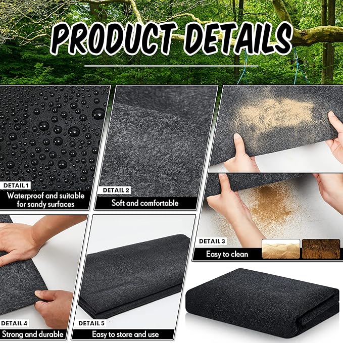 Haull Shed Floor Mat 8.2 x 10.2 ft Outdoor Waterproof Nonslip Durable Storage Sheds Protector Rug for Carport Patio Garage Garden Spring Summer Outdoor, Storage Shed Not Included