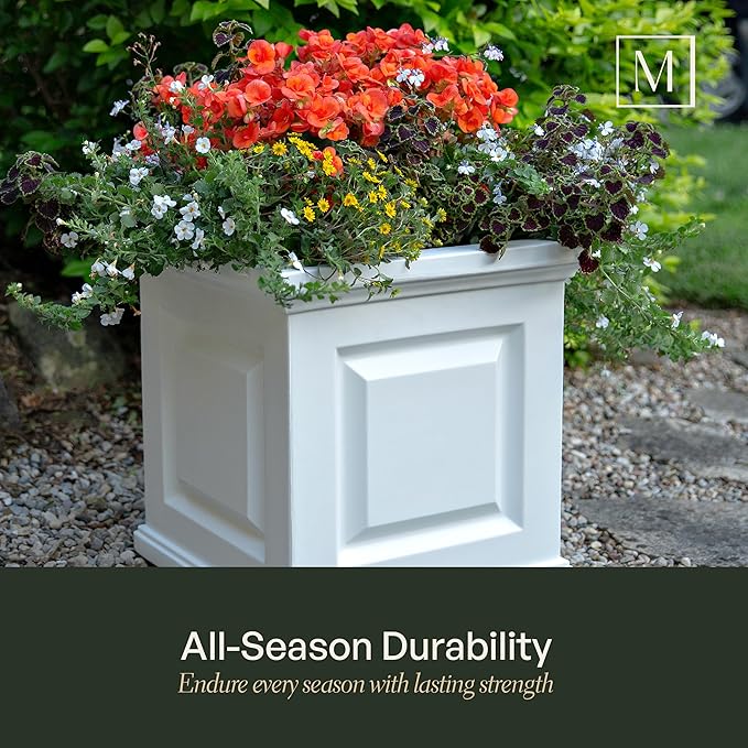 Mayne 5865-ES Polyethylene Planter, Espresso
