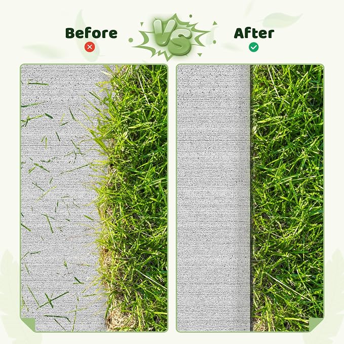 Landscape Edging - 4Inch x 33FT Garden Border with 100 PCS Spikes, Plastic Lawn Edging for Flower Bed, Pathway and Yard