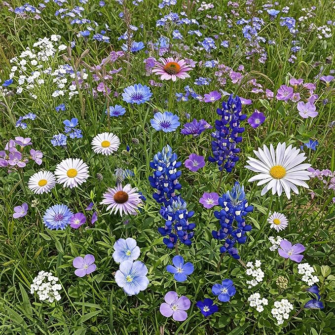Ferry-Morse Wildflower Seeds - Cool Colors Mix, Non-GMO, Wild Flowers - 1 lb - Other