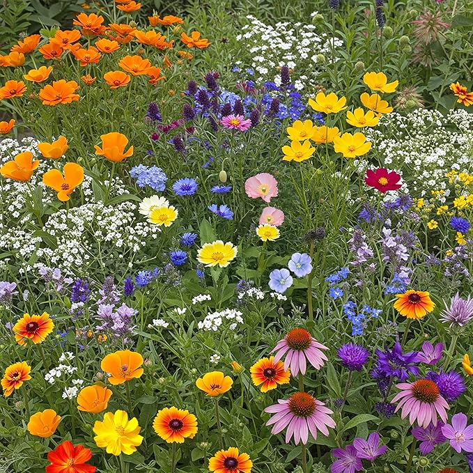 Ferry Morse Wildflower Seeds Mix - Non-GMO, Perennial & Annual, Dry Climate, Wild Flower Mix - 1 lb