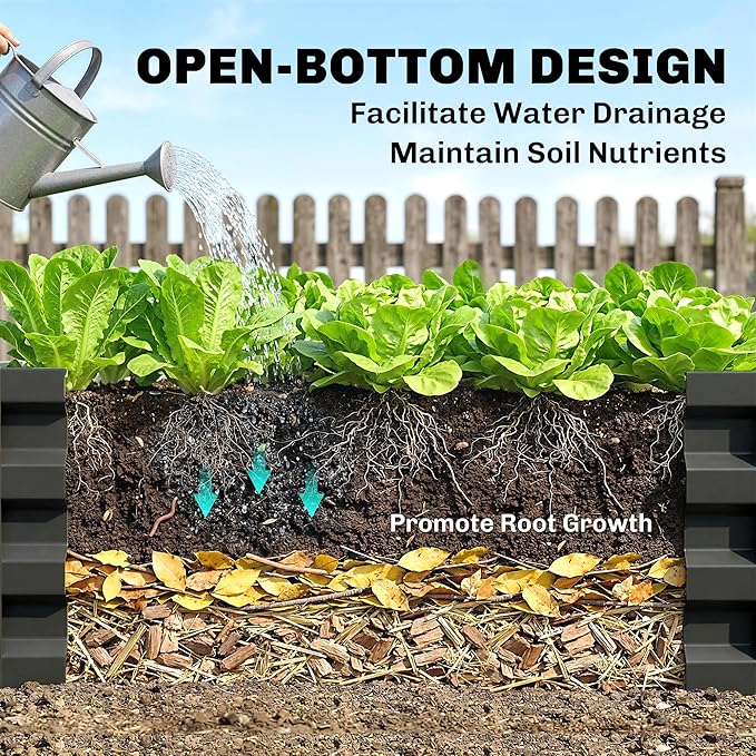 Outsunny Galvanized Raised Garden Bed, 4' x 2' x 1' Metal Planter Box, for Growing Vegetables, Flowers, Herbs, Succulents, Gray