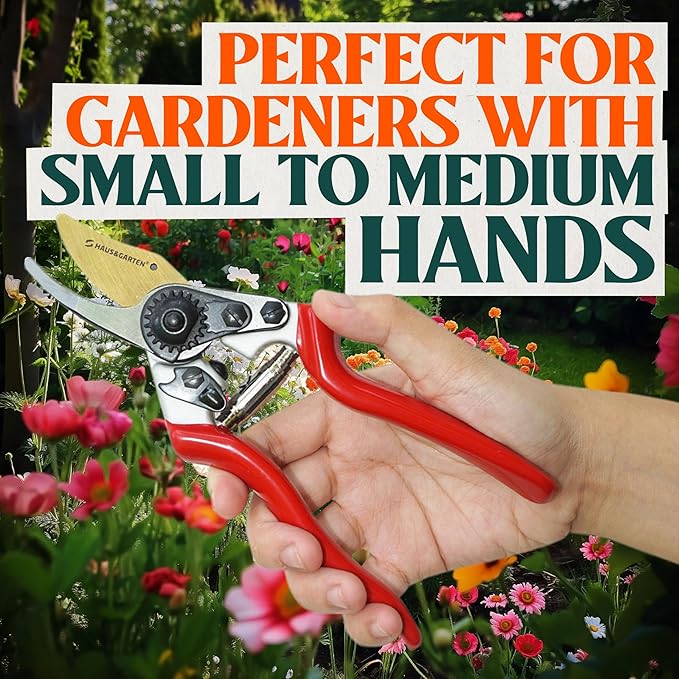 Haus & Garten PrecisionPRO Titanium Bypass Pruning Shears and Replacement Springs Bundle