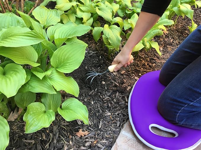Tierra Garden 9-1907 Memory Foam Garden Kneeling Pad, Violet
