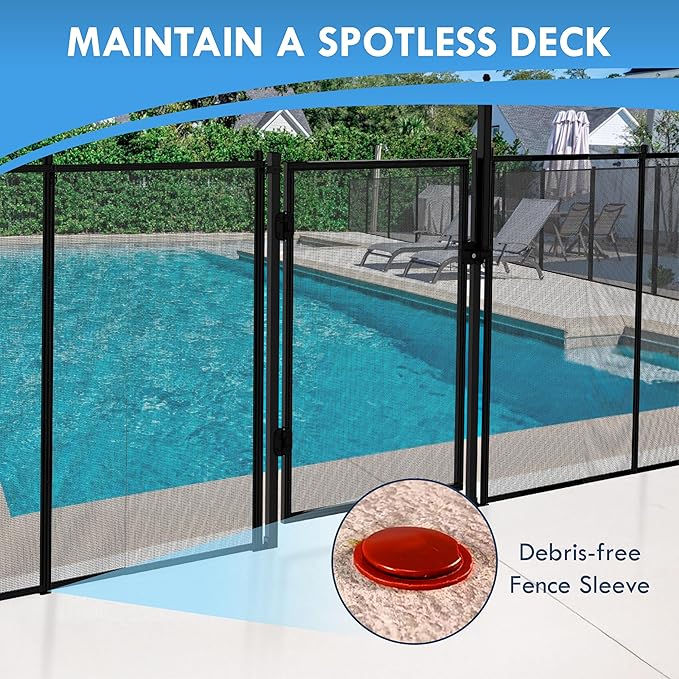Pool Fence Caps – Red 25 Count of 1-Inch Pool Fence Hole Caps – Fits Deck Sleeves for Removable Fencing – Terra Cotta Style Plug Covers for Safety Systems – Works with All-Safe and Similar Brands