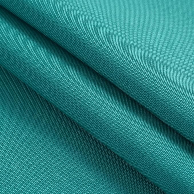 Thickened Waterproof Canvas Fabric by The Yard 1200D 58" W Outdoor Upholstery Material Heavy Duty Fabric Water Resistant Sewing Material for Chair Patio Cushion Purse Bag 2 Yard Teal