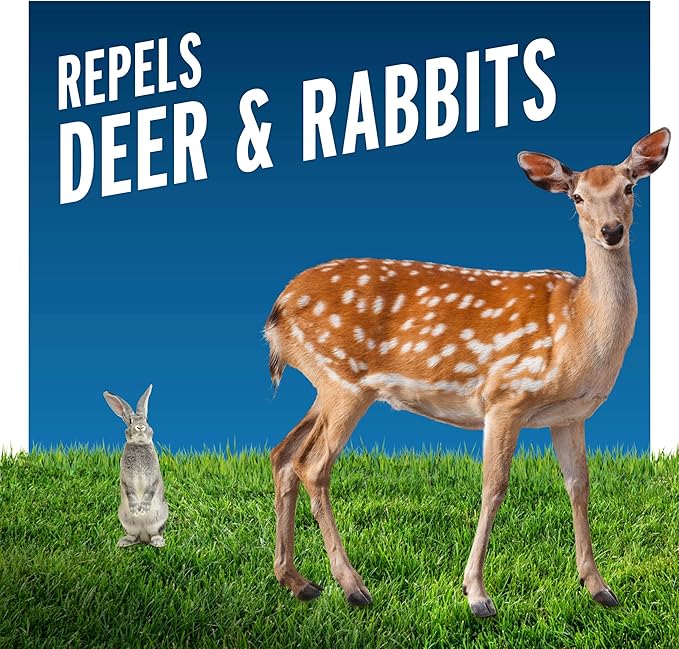 Liquid Fence Deer And Rabbit Repellent Granular 5 Pounds, Harmless To Plants And Animals(Pack of 4)