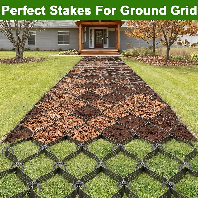 AAGUT Rebar Stakes 12 Inch 60 Pack, J Hook Premium Black Coated Ground Garden Anchors Heavy Duty, Superior Rust Resistance Chain Link Fence Stakes for Camping Tent, Inflatables, Lawn Decor