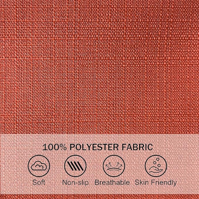 COZYVIDA 18.5x18.5 Inch Patio Chair Cushion 4 Packs Resilient Foam Filling Water-Resistant Tear-Resistant UV Resistant Weather Resistant UV-Resistant 1000+ Hrs for Patio Furniture,Quarry Red