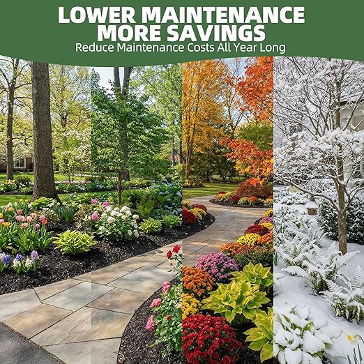 Mulch Glue 2 Gallons - Super Stick Rock Glue for Landscaping Gravel Binder for Pea Gravel, Long-Lasting & Non-Toxic, Covers 2X More Area Pebble Gravel Hold for Paths, Patios & Garden Borders