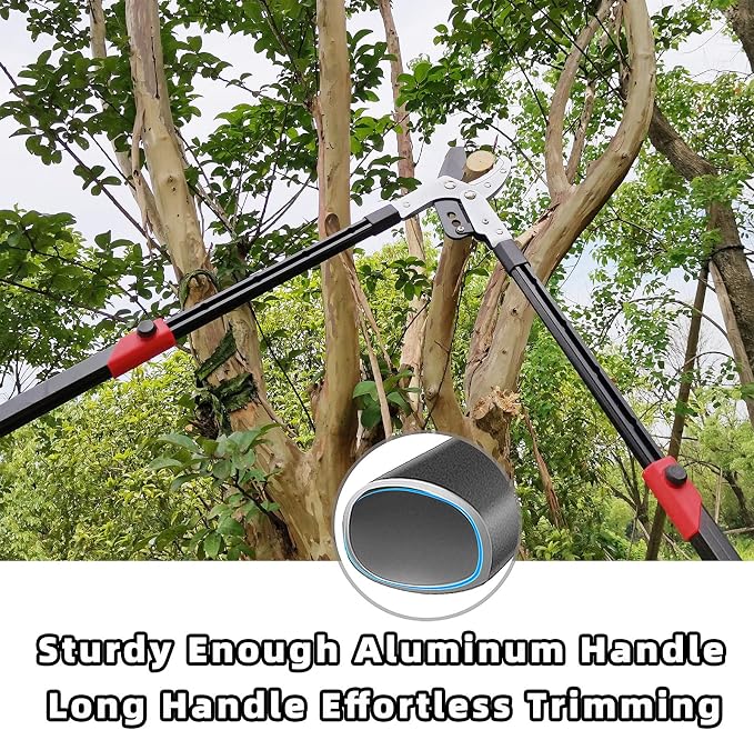 YRTSH Loppers Branch Cutter Heavy Duty Tree Trimmer, Extendable 28-41" Tree Pruner with Compound Action, Tree Cutter with 2 Inch Clean Cut Capacity Chop Thick Branches Effortlessly