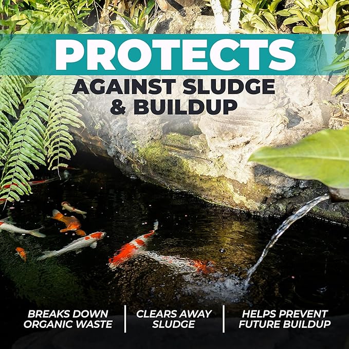Natural Pond Care Ball – Easy Drop-in Maintenance for Outdoor Ponds and Water Features, Suitable for Fish & Plants, Up to 2500 Gallons – 4 Week Use