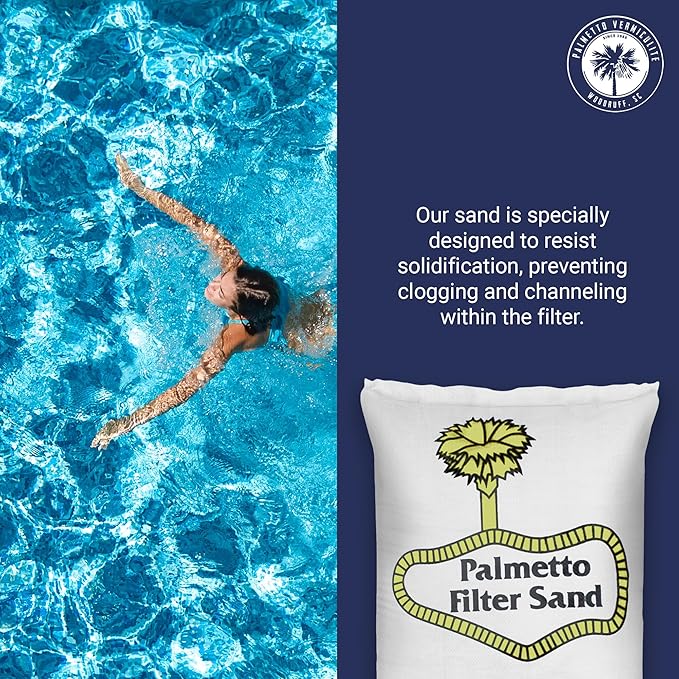 3 Pack Pool Filter Sand, Clean and Clear Water, Natural Sand for Residential and Commercial Pool Sand Filter Pumps, 50 Pound