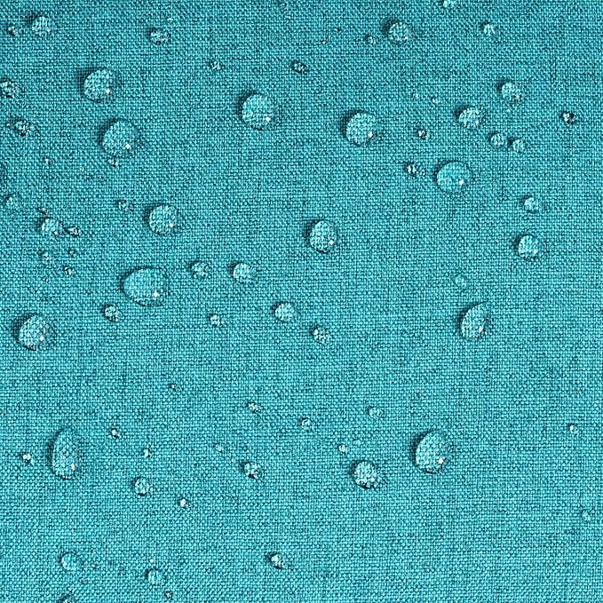 Pack of 4 Decorative Outdoor Waterproof Throw Pillow Covers ONLY Square Garden Cushion Cases for Patio, Couch, Tent and Sofa, 18 x 18 Inches, (Blue-Green, Blue, Green, Light Green)